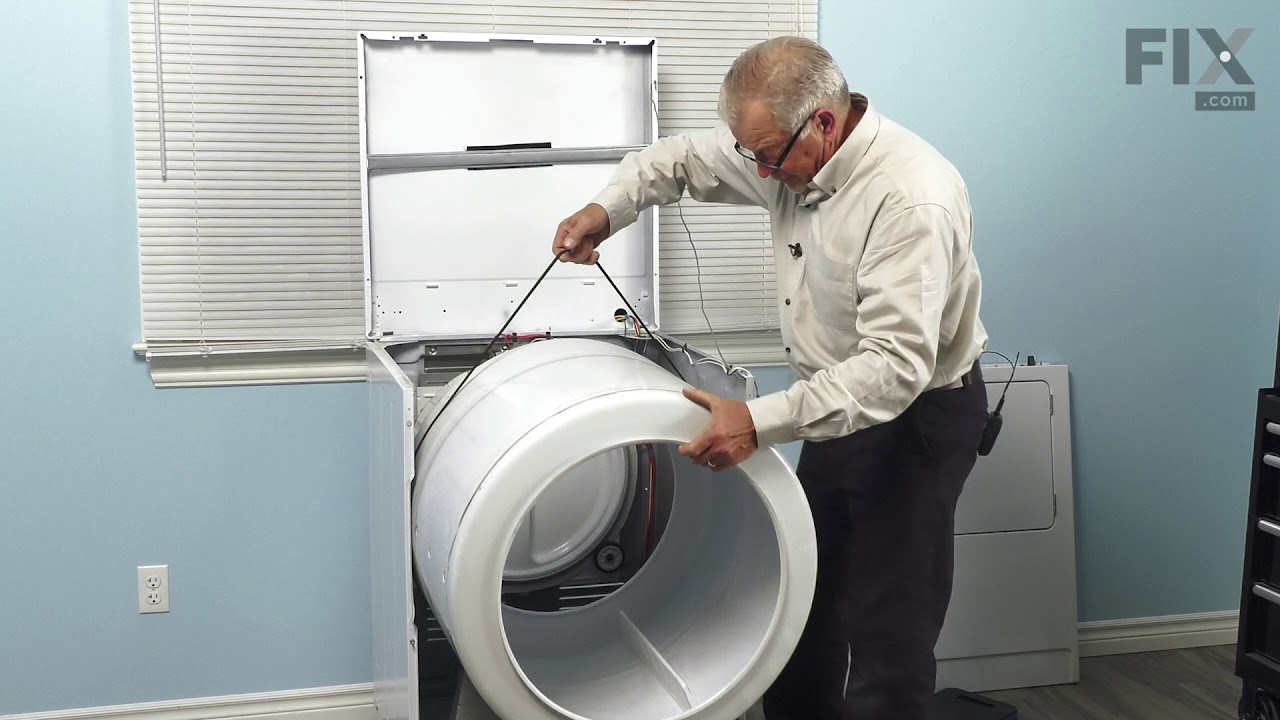 Replacing the Rear Drum Support Roller