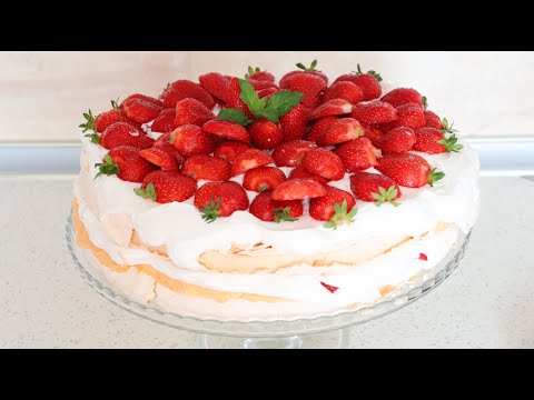 Pavlova torta sa filom od žumanaca/savršeno kremasta i osvežavajuća