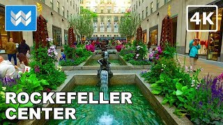 Walking around Rockefeller Center & 5th Ave in Midtown Manhattan, New York City 【4K】
