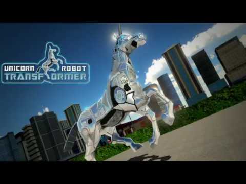 Robot Unicorn Muscle Car Robot Transforming Game