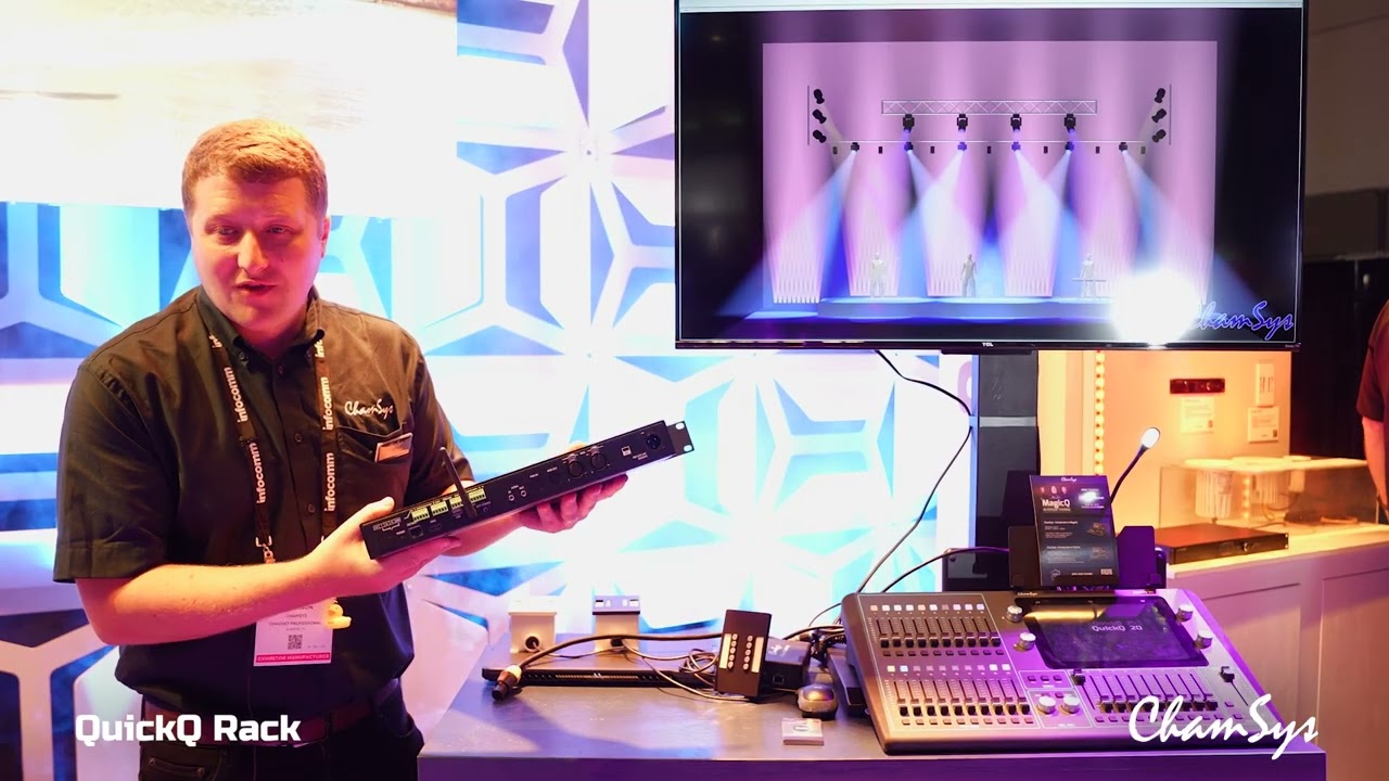 Presenting the New QuickQ Rack from ChamSys at InfoComm 2023