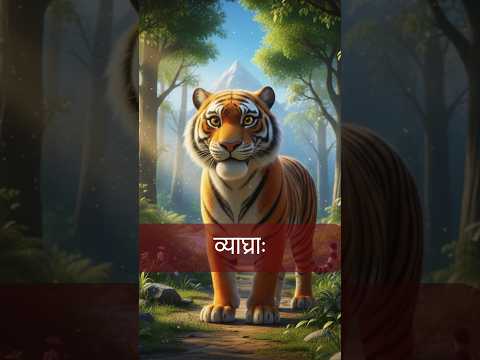 व्याघ्र-रक्षणम् (बाघ का संरक्षण) Sanskrit Story - 63 | Sanskrit Kalp