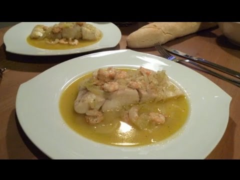 Receta de pescado en salsa verde ( Para merluza, perca, mero y otros pescados blancos )