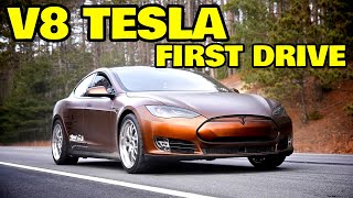 [分享] 全球首款V8 6.2L Tesla Model S