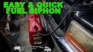 how to siphon gas from any vehicle easily