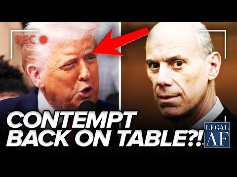 Trump STUNNED as Judge RESUMES CONTEMPT PROCEEDINGS