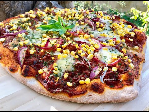 COMO HACER PIZZA CASERA 🍕Y MASA PARA PIZZA DE COCHINITA PIBIL - GUILLE RODRIGUEZ