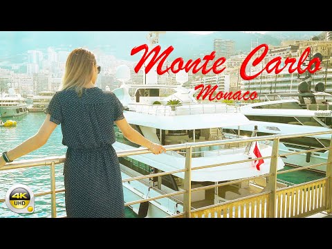 Monte Carlo - Monaco | Walking Tour From Port Hercules to Monte Carlo Railway station | 4K - [UHD]