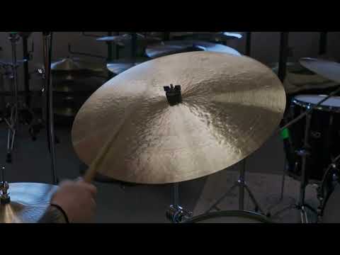 Cymbal Craftsman 20" Dark Vintage Flat Ride Cymbal 1962g image 3