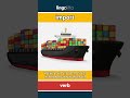 import (verb) - definition and usage in English