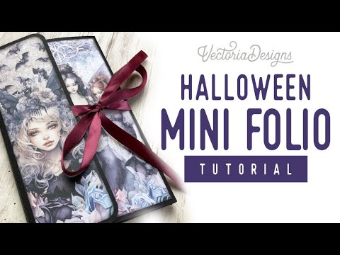 Mini Folio Tutorial | Scary Fairies Crafting Printables Kit | Halloween Crafts