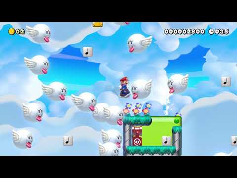 Don't Move: Sky Trip By PandeaDX 一 SUPER MARIO MAKER 2 一 No Commentary