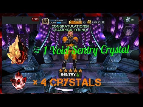 1x Void 5 Star Sentry Crystal Opening and Star heros crystal - Marvel Contest of Champions Sentry