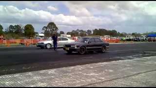 preview picture of video 'JDM Magna VS Falcon - Casino Drags 2012'