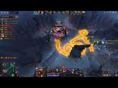 w33 Solo Mid Batrider - Dota 2 Pro Gameplay