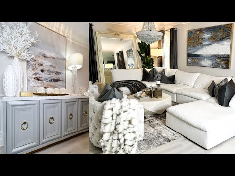 LIVING ROOM + ENTRYWAY MAKEOVER 2024 | Stunning Home Renovation Before and After Video