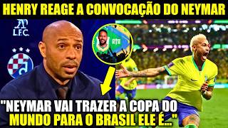 🚨NOSSA! OLHA COMO O HENRY REAGIU A CONVOCAÇÃO DO NEYMAR PARA A COPA DO MUNDO!