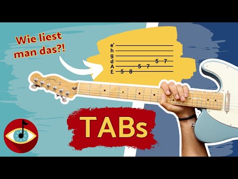 Mit TABs Gitarrespielen lernen - TABULATUREN lesen und auf das Griffbrett übertragen!