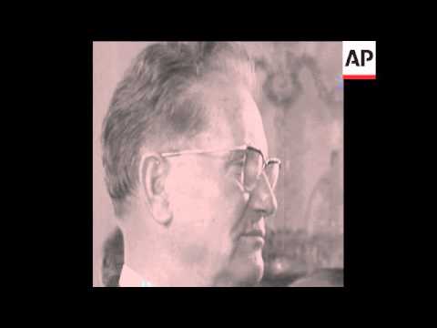 SYND 19 10 67 NORWAY'S PRIME MINSTER PER BORTEN VISITS BELGRADE