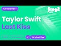 TAYLOR SWIFT "Last Kiss" (Piano backing for ...