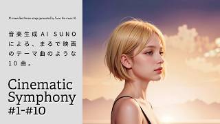 音楽生成AI SUNOによる、まるで映画のテーマ曲のような10曲。"Cinematic Symphony" #SUNOAI