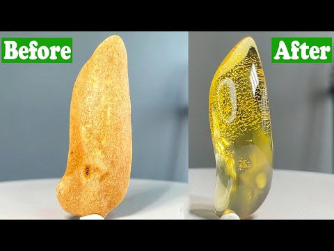 Cutting Gem Quality Baltic Amber