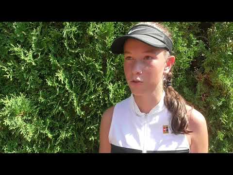 Dominika Šalková po výhře ve čtvrtfinále turnaje Pardubická juniorka 2019
