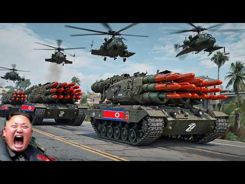 MARCH 6, 2026! Thousands of North Korean tanks enter Ukraine, all destroyed. - ARMA 3