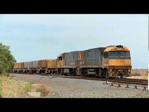 Pacific National Steel Train At Gheringhap Loop - PoathTV Australian Railways, Railroads & Trains