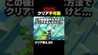 マリオメーカー2 100%クリア不可能なコース？ クリア率4.3% ゲーム実況