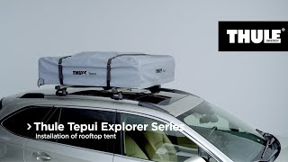 Rooftop Tents – Thule Tepui Explorer Series – Installation of rooftop tent -  North America