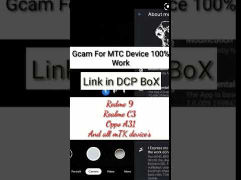 Gcam For mTk Device || Redme 9 Realme c3 oppo a31 || google camera for all Android