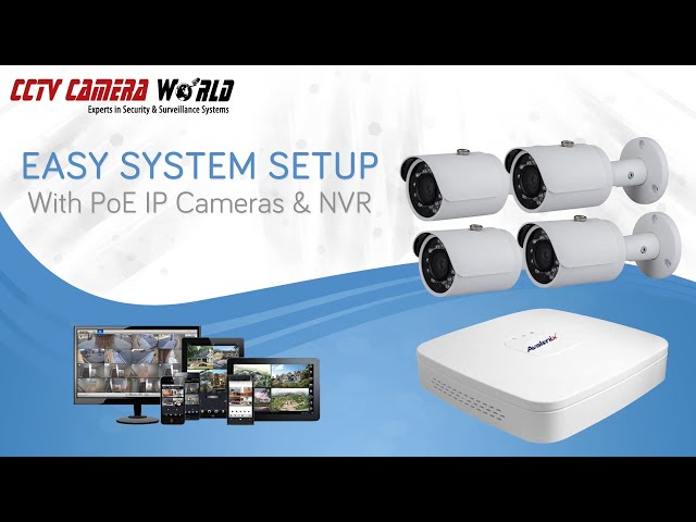 HJT 4CH POE IP Camera System HD 1080P NVR Kit In/ Outdoor CCTV Security IR Night 