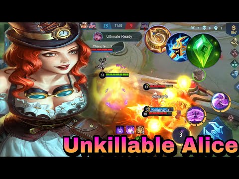 100% UNKILLABALE - TOP GLOBAL ALICE FULL GAMEPLAY | ALICE BEST BUILD | ALICE MOBILE LEGENDS