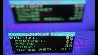 How To Repair Blurry  Display Of CRT Television - 