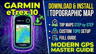 Download & Install Topographic Map in Garmin eTrex 10 GPS | Step-by-Step Custom Topo Maps Setup
