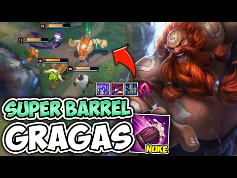 EVERY BARREL IS A 5 MAN NUKE WITH FULL AP GRAGAS! (Q OF DEATH) - League of Legends