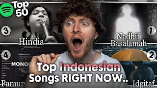 Download lagu Reacting to the Indonesian Music Charts! (Spotify TOP 50 - Indonesia) mp3 Download lagu Reacting to the Indonesian Music Charts! (Spotify TOP 50 - Indonesia) mp3