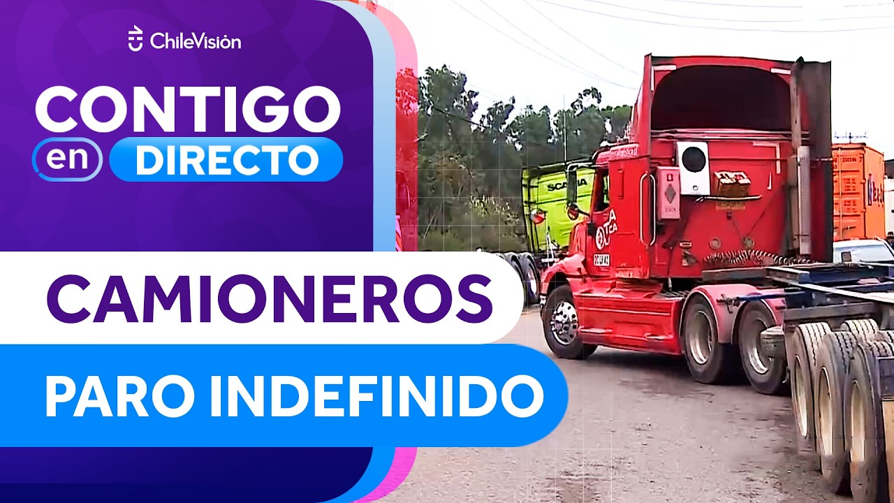 PARO INDEFINIDO: Camioneros protestan por alza de combustible y Ruta 68 - Contigo en Directo