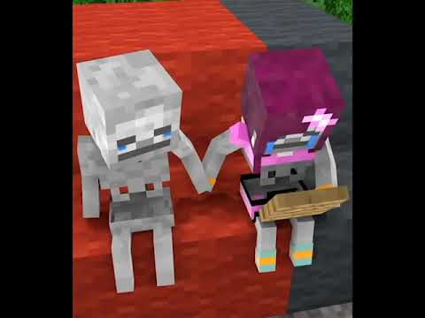 Monster School:Baby Skeleton and Dog Life - Story Minecraft Animation - (shorts version) #Shorts​ 17
