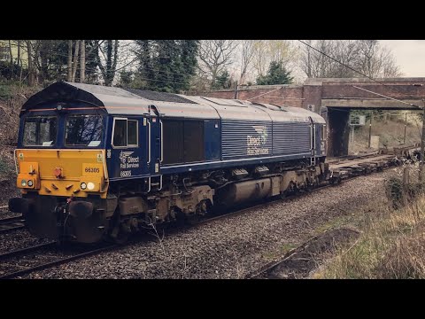 DRS 66305 Passes Croft | 428O Carlisle Kingmoor Sdg to Doncaster West Yard | 08/04/21