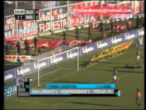 San Lorenzo 0 Independiente 3 Apertura 2002 (Resumen Completo) Independiente Campeon