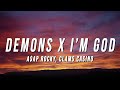 A AP Rocky Clams Casino Demons X I M God TikTok Mashup Lyrics