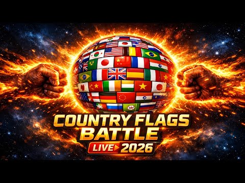 🌍Aprende las banderas de los países EN VIVO 🚩 – ¡Batalla de banderas!