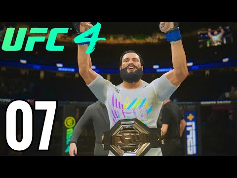 UFC 4 Heavyweight Career Mode Walkthrough Part 7 - TITLE FIGHT!