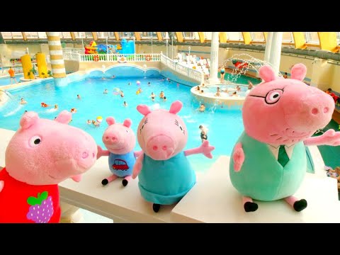 Peppa Pig auf Deutsch. Familie Wutz geht ins Schwimmbad. Video für Kinder.