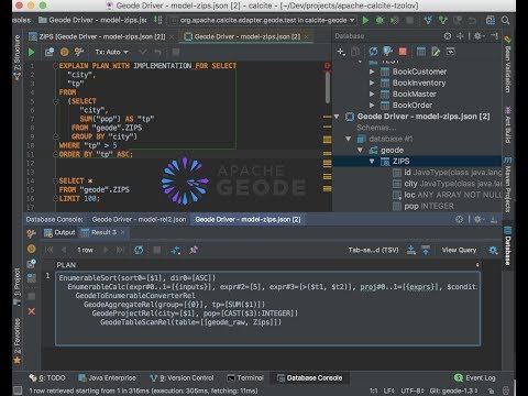 IntelliJ DB browser for exploring Apache Geode/GemFire data