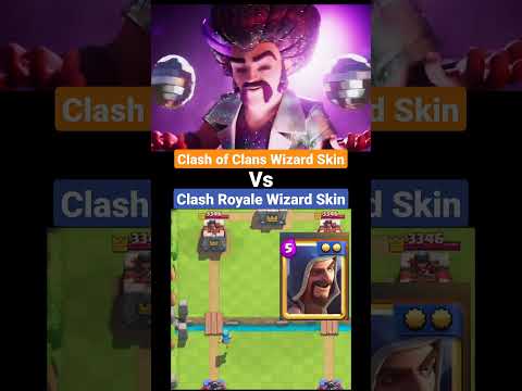 Clash of Clans Wizard Skin Vs Clash Royale Wizard Skin #wizard