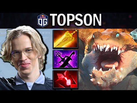 OG.TOPSON PRIMAL BEAST WITH UNSTOPPABLE 28 KILLS - DOTA 2 7.31 GAMEPLAY