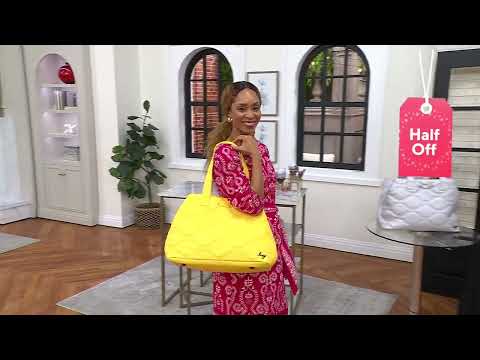 Lug Matte Luxe Large Quilted Tote - Tempo on QVC